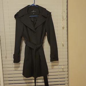 London Fog Charcoal Gray Wool Coat S